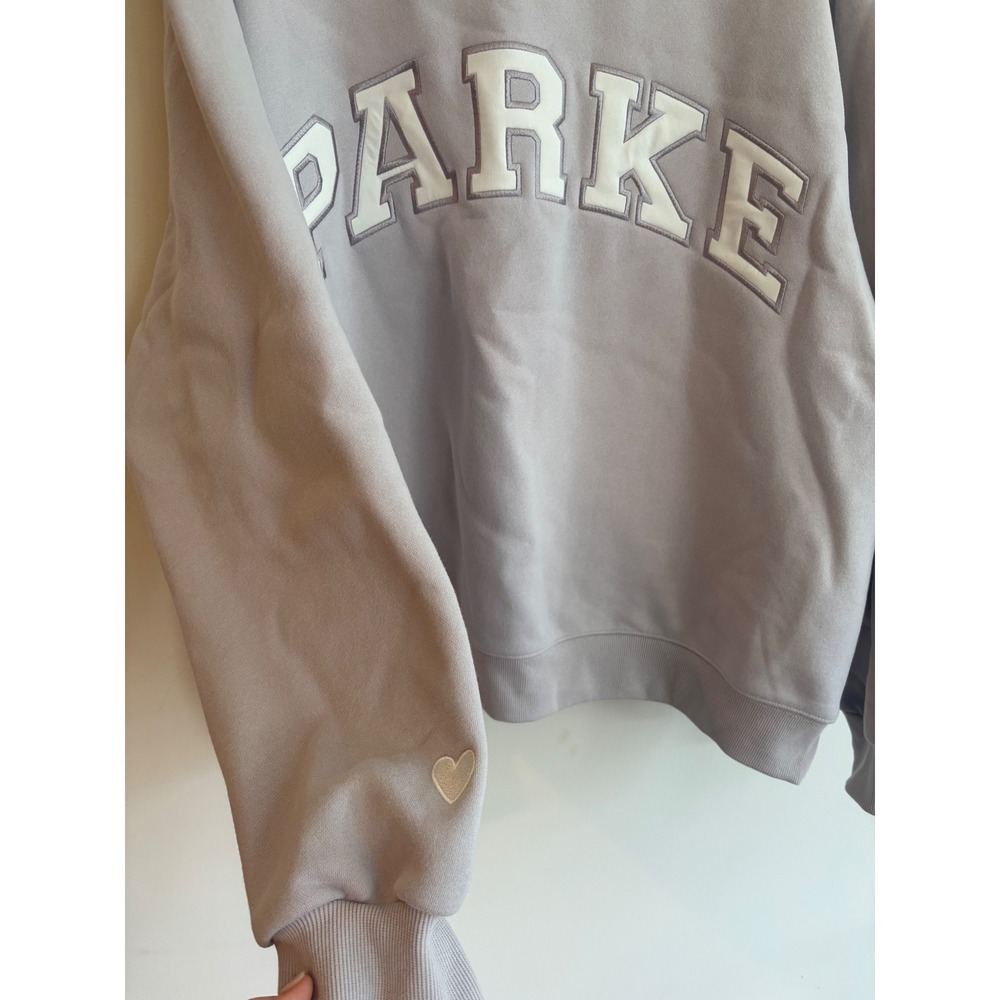 PARKE Valentines Varsity Mockneck- Lavender + White XXL New in Bag Heart Limited - Picture 8 of 16